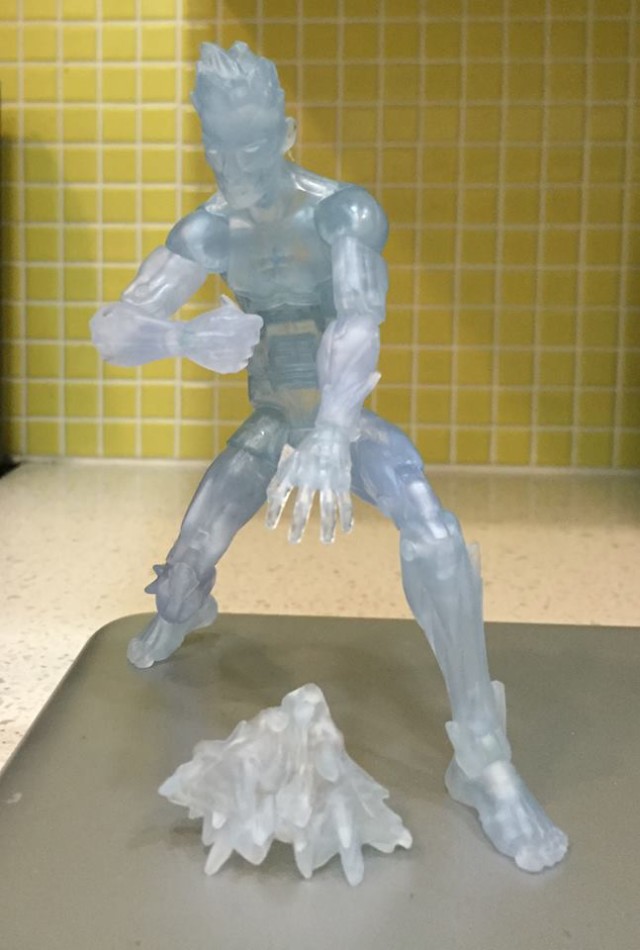 Iceman X-Men Legends Figure with Ice Effects Piece Removed