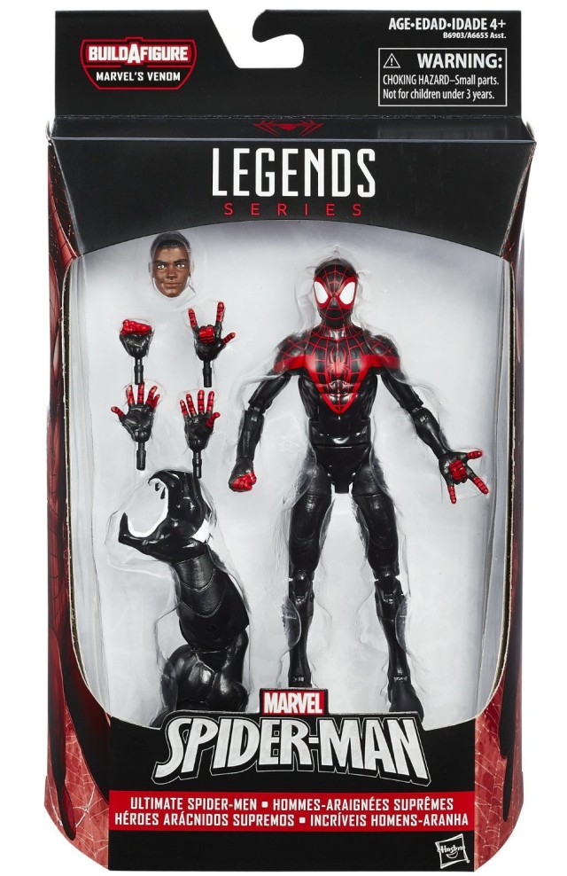 Marvel Legends Miles Morales Spider-Man Figure Packaged