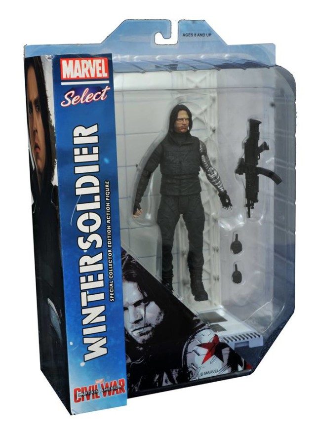 Marvel Select Civil War Winter Soldier Figure Packaged