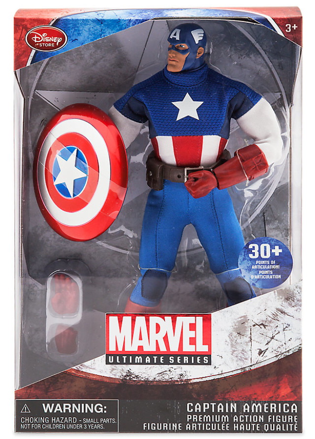 Marvel Ultimate Series Captain America Figure Packaged