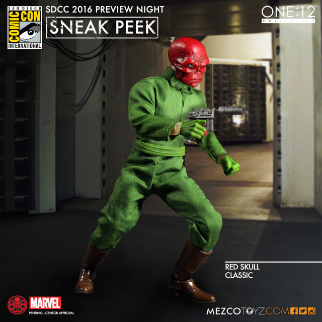 Mezco ONE 12 Collective Red Skull Figure SDCC 2016 Preview