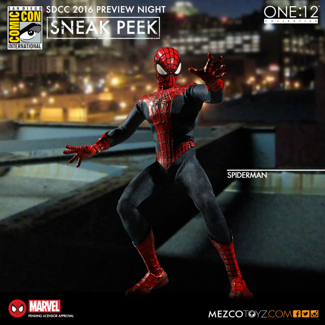 Mezco ONE 12 Collective Spider-Man Figure SDCC 2016 Preview Night