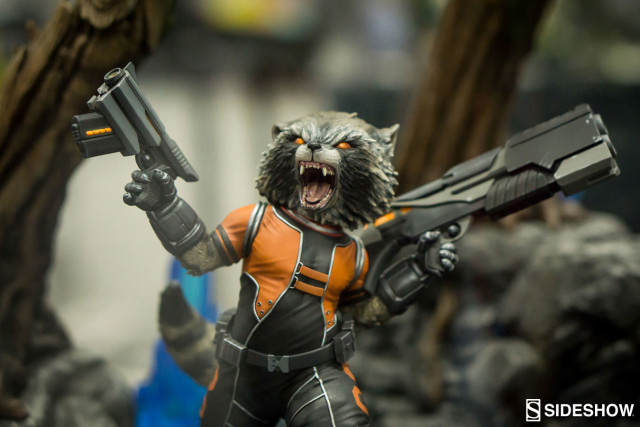 Rocket Raccoon Premium Format Figure Close-Up SDCC 2016