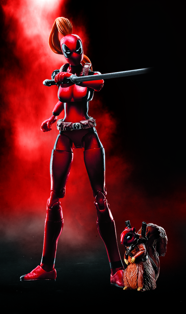 SDCC 2016 Lady Deadpool Marvel Legends with Squirrelpool