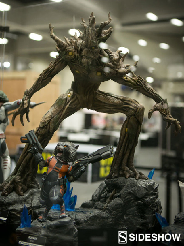 SDCC 2016 Sideshow Premium Format Rocket Raccoon and Groot Statue