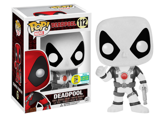 SDCC Exclusive Black and White Deadpool POP Vinyl