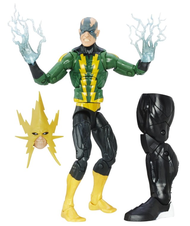 Spider-Man Legends 2016 Electro Figure Loose with Space Venom Leg