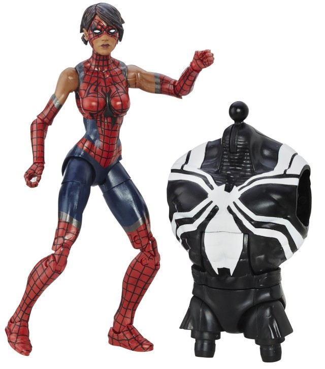 Spider-Man Legends Spider-Girl Ashley Barton Figure with Space Venom Torso