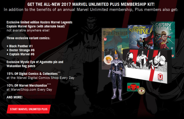 2017 Marvel Unlimited Plus Membership Time Runs Out Captain Marvel Figure