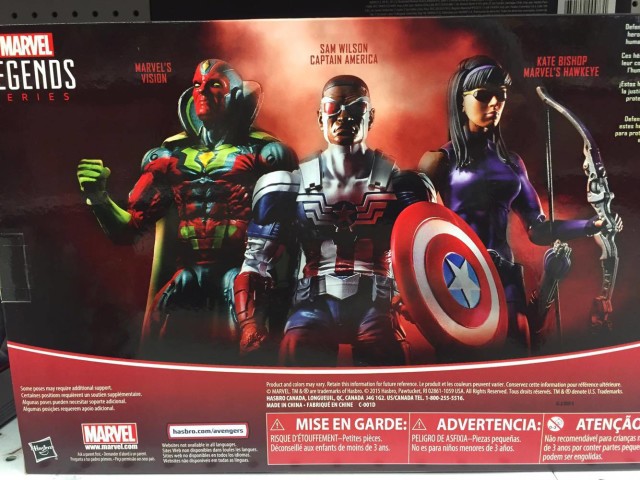 Box Back Toys R Us Exclusive Marvel Legends 2016 3-Pack