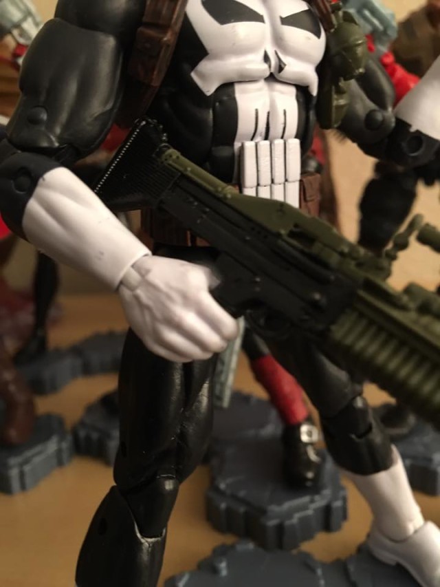 Close-Up of Punisher Walgreens Exclusive Figure Guns