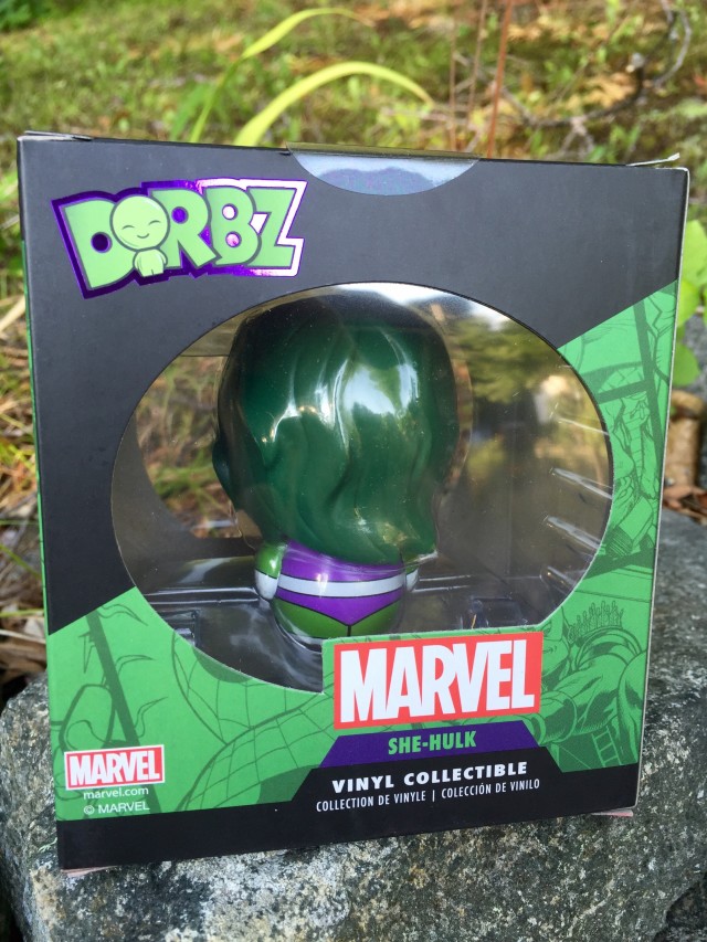 Back of She-Hulk Dorbz Funko Vinyl