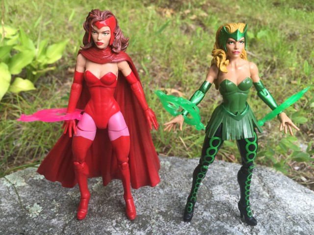 Comparison Marvel Legends Scarlet Witch and Enchantress Figures