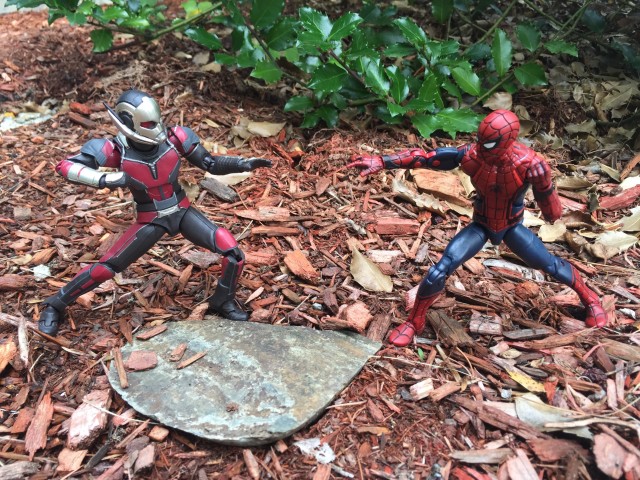 SH Figuarts Antman vs. Marvel Legends Civil War Spider-Man