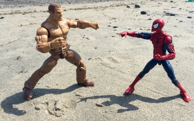 Marvel Legends The Raft Sandman Action Figures Fights Spidey