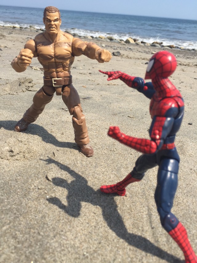 SDCC Sandman vs. Spider-Man Marvel Legends Figures