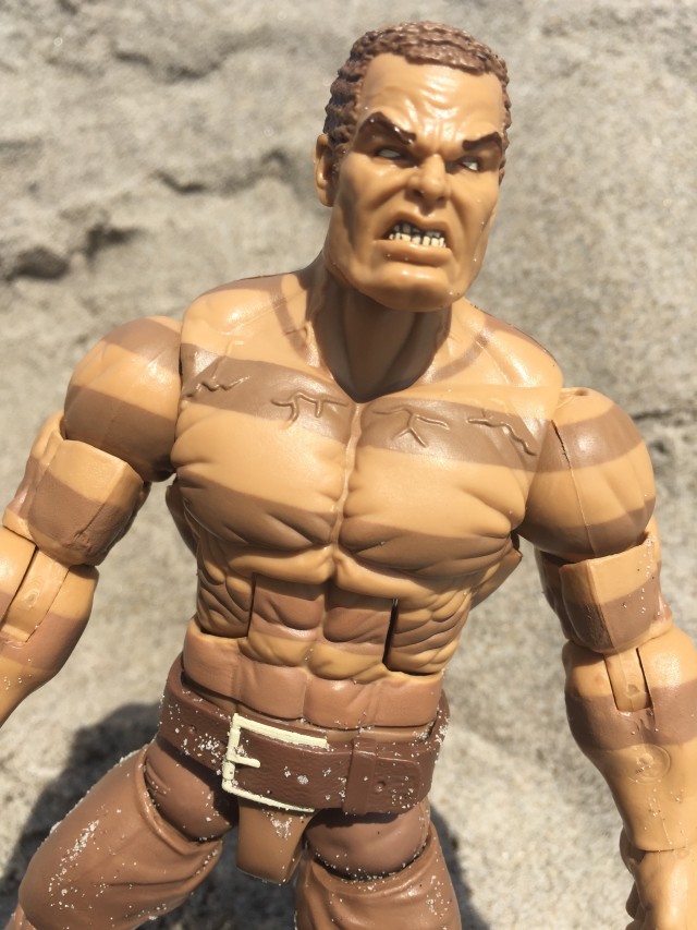 Close-Up of Marvel Legends 2016 Sandman Figure Head