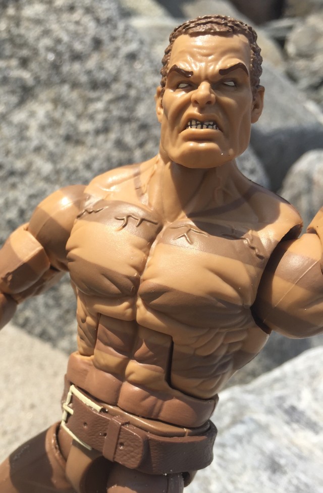 Close-Up of Head on Hasbro Sandman 6" Figure