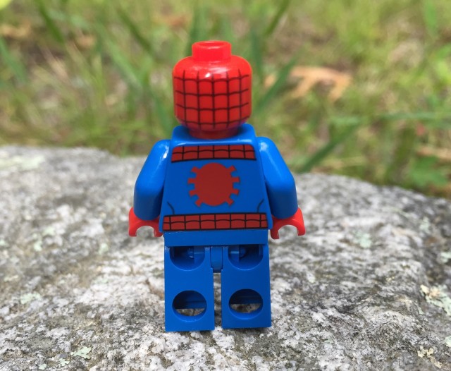 Back of 76058 Spider-Man LEGO Figure