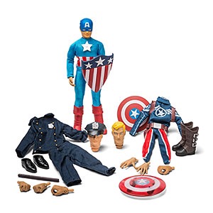Details about   Vintage Marvel Captain America Cold Cast 10” Figurine With Flag 