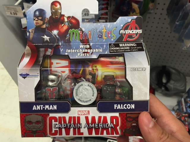 Toys R Us Exclusive Civil War Ant-Man Falcon Minimates Pack