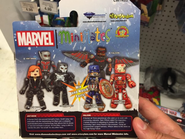 TRU Exclusive Captain America Civil War Minimates Wave 2 Back