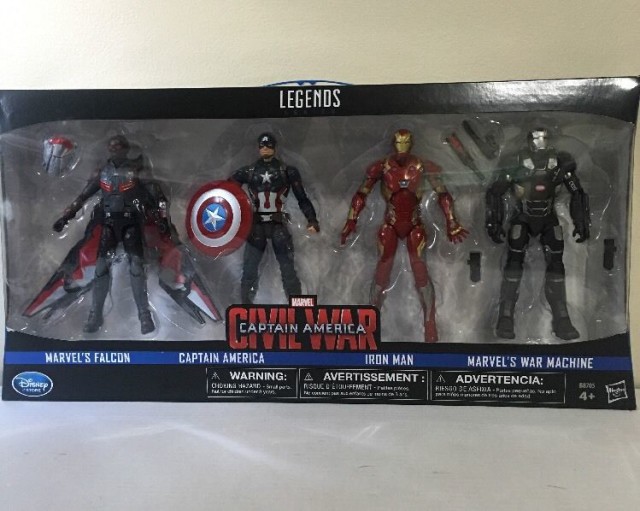 Marvel Legends Civil War Figures 4-Pack Disney Store Exclusive
