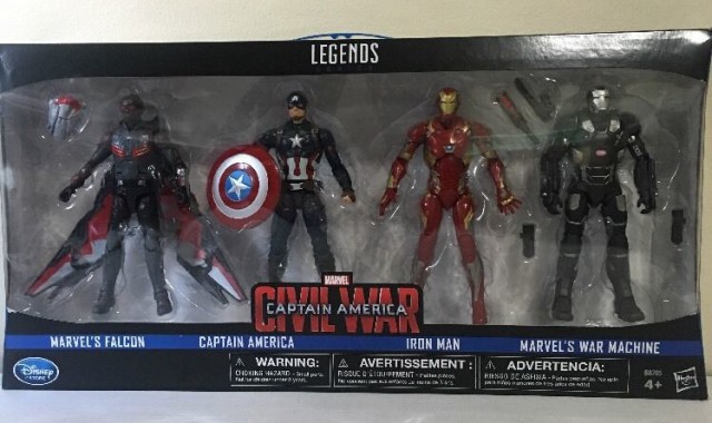 Marvel Legends Civil War Figures 4-Pack Disney Store Exclusive