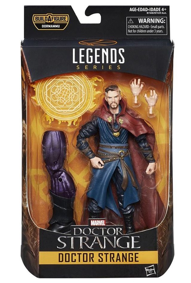 Marvel Legends Series Doctor Strange 6-inch Collectible Action Figure Toy and 4 Accessories and 1 Build-A-Figure Part s