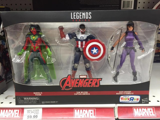 Marvel Legends Vision Sam Wilson Kate Bishop 3 Pack Released