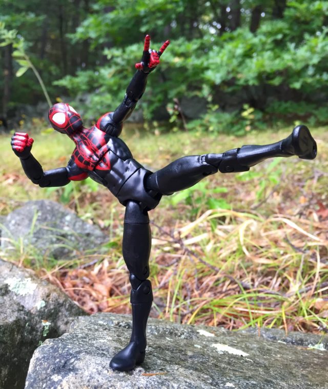 Articulation on Spider-Man Legends Miles Morales Six Inch Figure