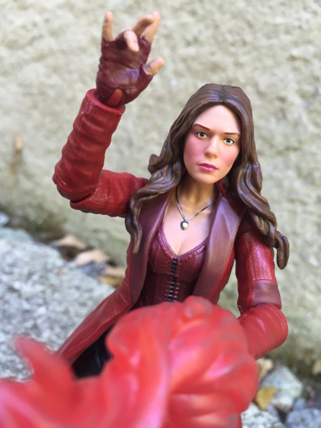 Close-Up of 6" Scarlet Witch Civil War Marvel Legends Figure