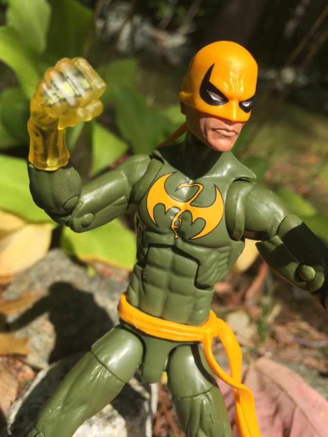 Close-Up of Marvel Legends Iron Fist Glowing Fist