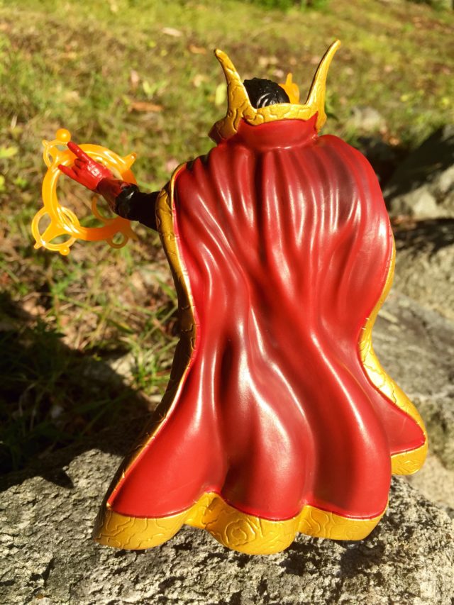 Back of 2016 Marvel Legends Dr Strange Figure Cloak of Levitation