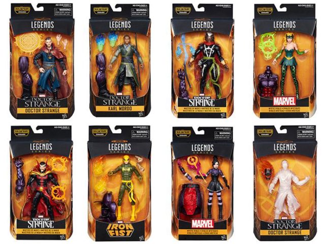 Marvel Legends Doctor Strange Series Figures Packaged