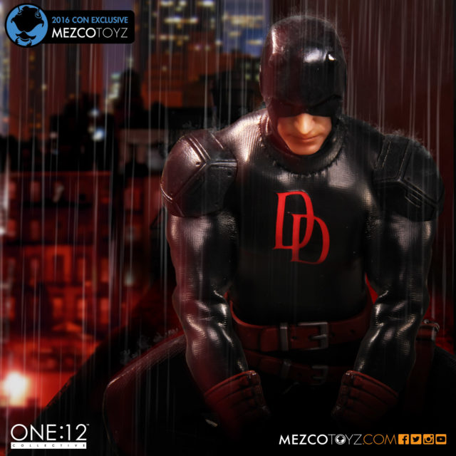 NYCC 2016 Exclusive Mezco Black Daredevil ONE 12 Collective Figure
