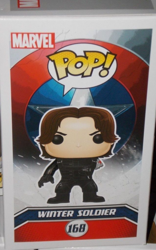 Side of Box Winter Soldier Funko Target Exclusive POP Vinyl