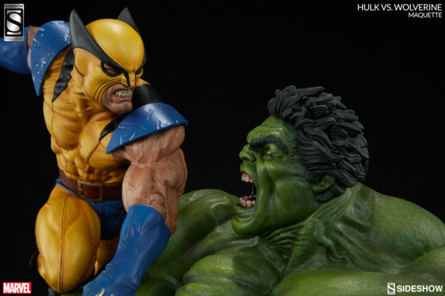 Sideshow Exclusive Original Wolverine vs Hulk Maquette