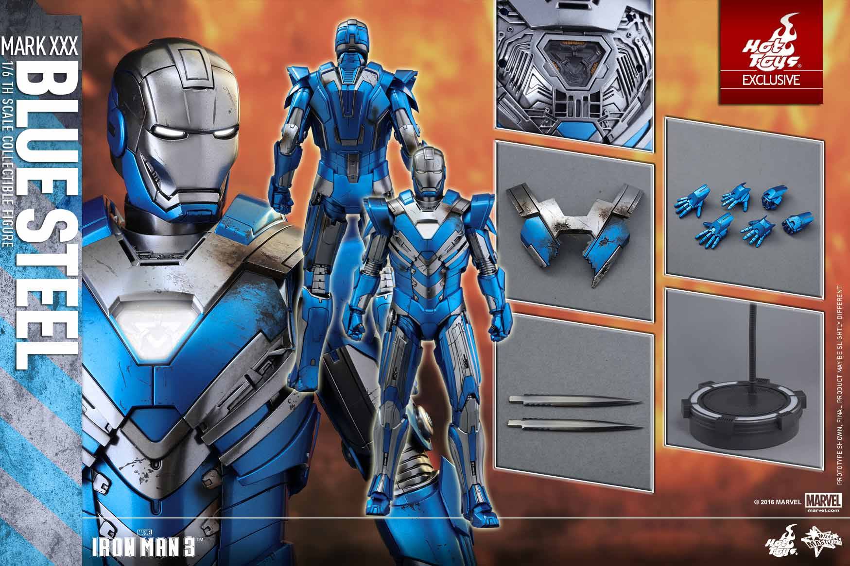 iron man blue steel armor