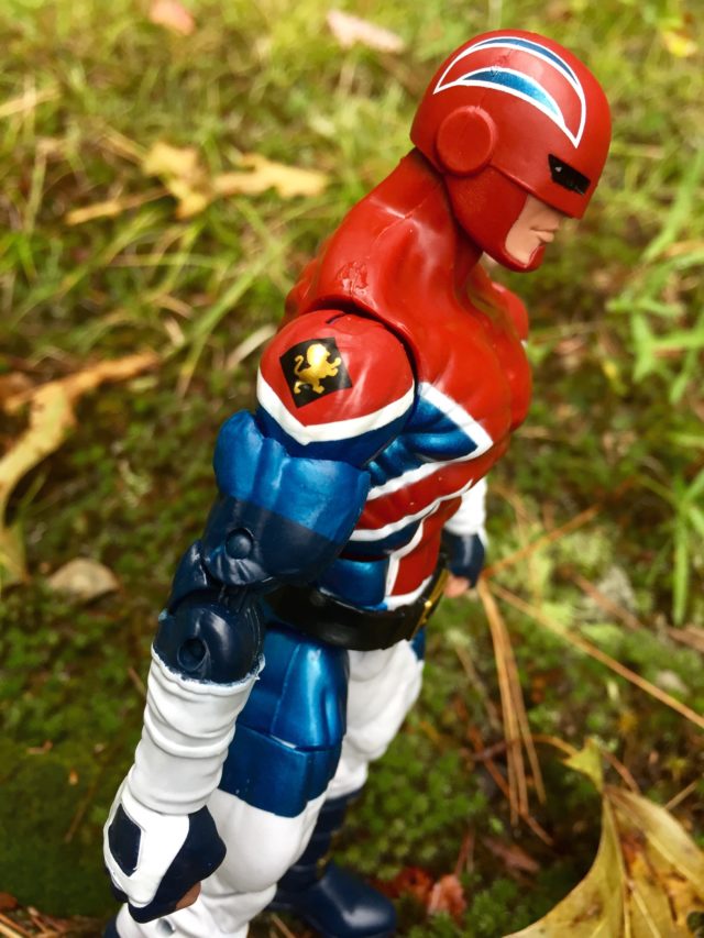 Hasbro Captain Britain Lion of Avalon Logo on Shoulder