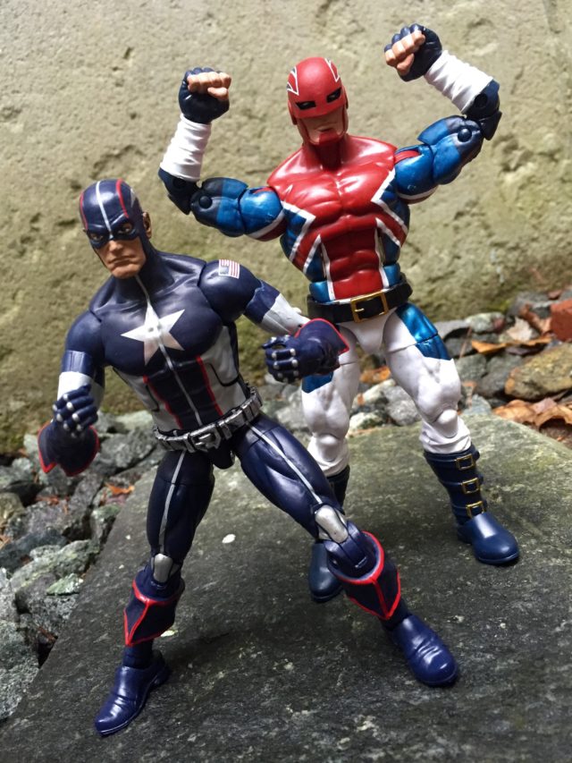 Marvel Legends Captain America Wave 3 Captain Britain Comparison Photo