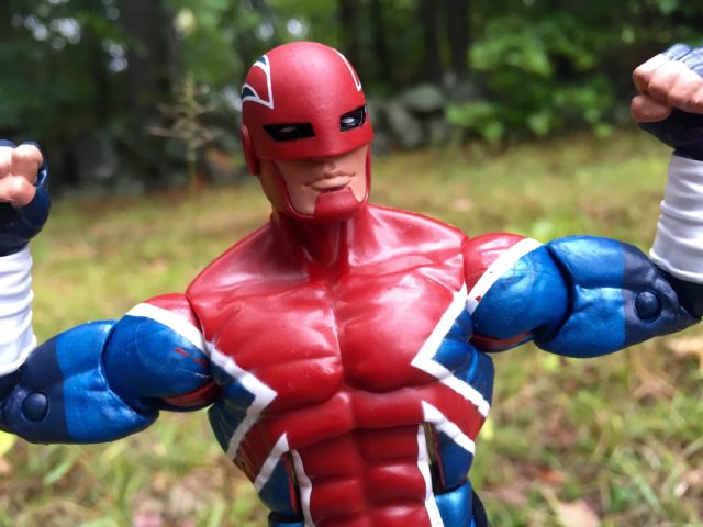 Marvel Legends Captain Britain Paint Flaws