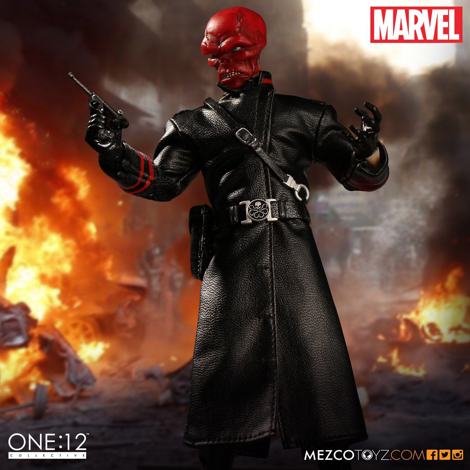 AUTHENTIC MEZCO One:12 Collective Red Skull MARVEL BRAND NEW 6in Action Figure 