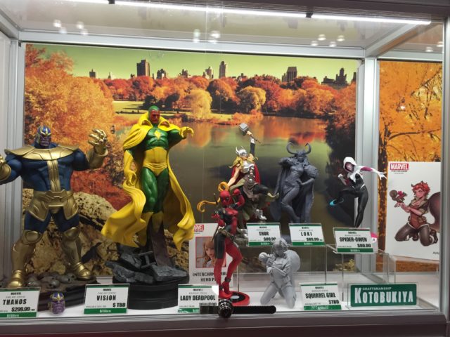 NYCC 2016 Kotobukiya Booth Photos Marvel Statues