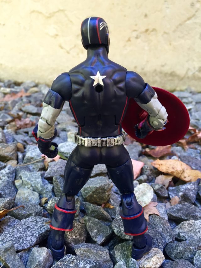 Back of Secret Wars Captain America Marvel Legends Figure