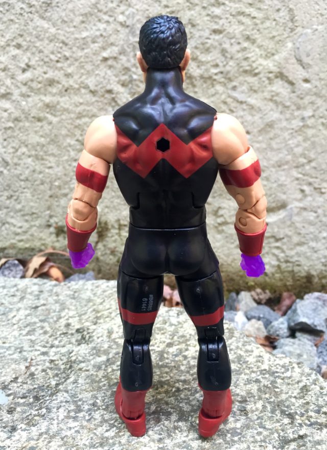 Back of Marvel Legends 2016 Wonder Man Figure