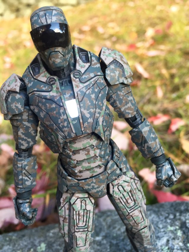 Light-Up Feature on Iron Man Mark 23 Shades Die-Cast Figure
