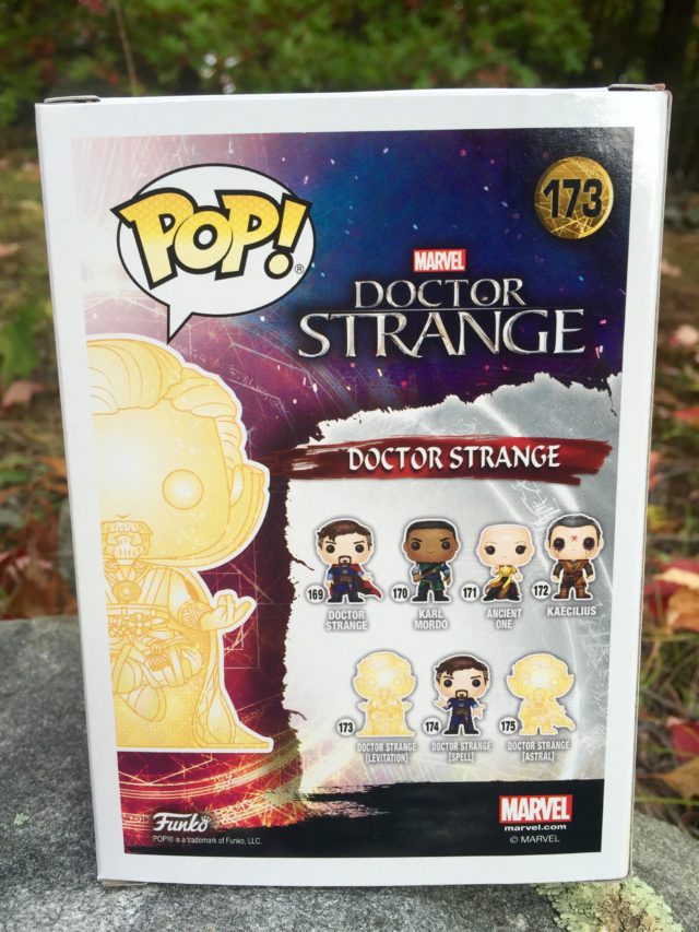 Back of Astral Doctor Strange Levitating POP Vinyl Box