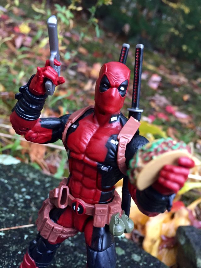 Deadpool Marvel Legends Figure Holding Taco