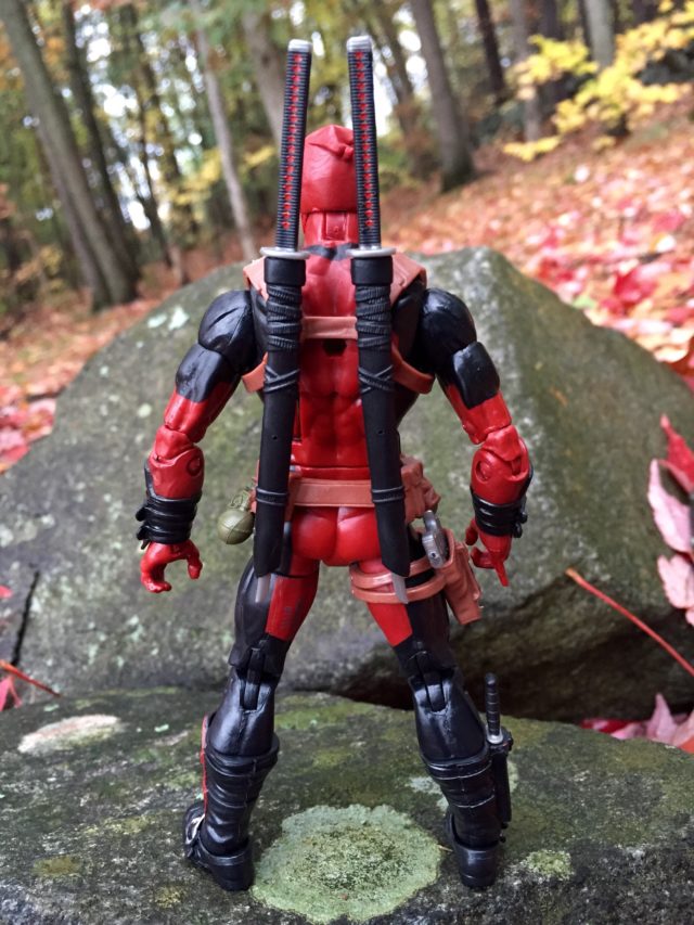 Back of X-Men Legends Deadpool 6" Figure